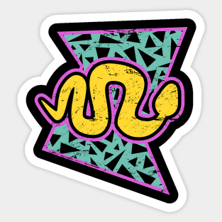 Rad 90s Snake Reptile Sticker